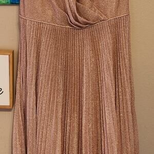 Rose gold bridesmaid prom show Galinda Broadway dress size 12 Christina Wu prom
